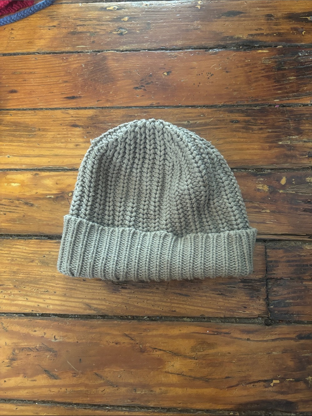 Chunky Knit Beanie Olive 🫒